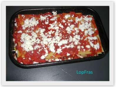 Rețetă Lasagna cu mazare si ciuperci