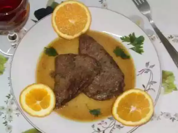 Rețetă Ficat de vita cu portocale