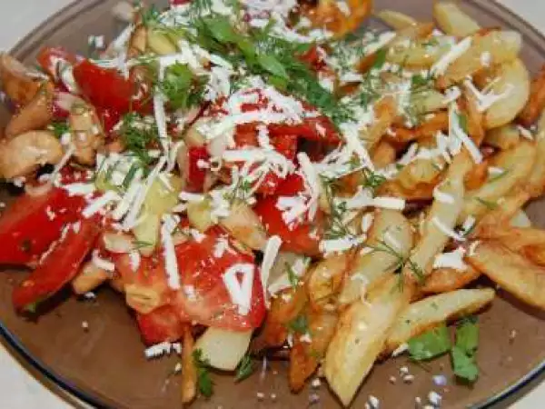 Rețetă Salată cu pui marinat