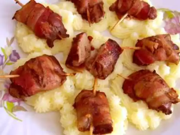 Rețetă Ficat de pui in bacon
