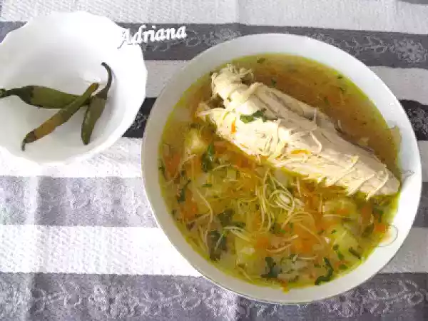 Rețetă Ciorba de pui cu fidea
