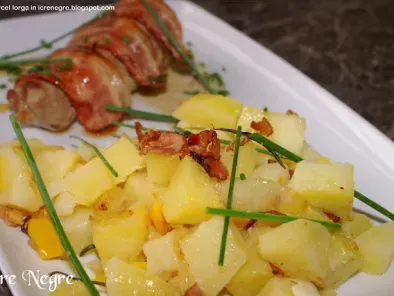 Rețetă Muschiulet de porc in bacon cu cartofi taranesti