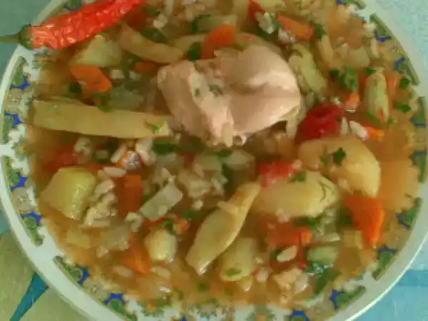 Rețetă Ghiveci de legume cu piept de pui