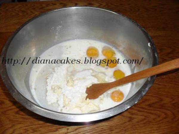 Melcisori cu visine - Preparare etapa 1