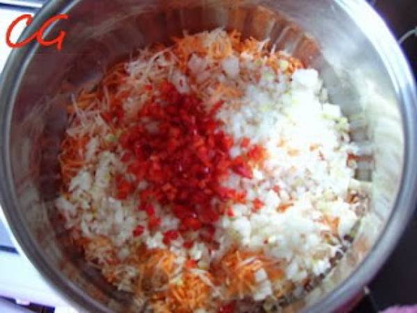 Bors de sfecla rosie - Preparare etapa 2