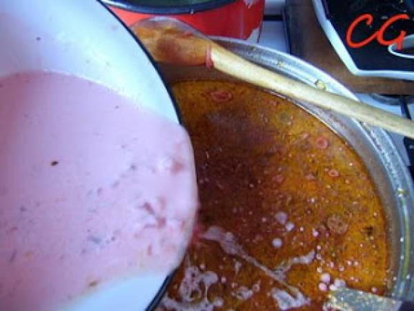 Bors de sfecla rosie - Preparare etapa 4