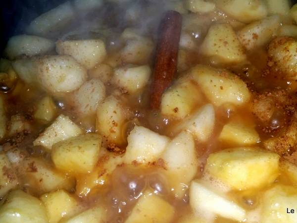 Ștrudel cosiță cu mere si pere - Preparare etapa 2