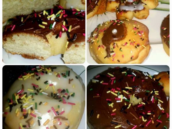 Gogosi la cuptor- Donuts - Preparare etapa 6