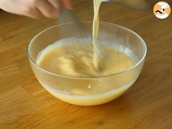 Flan cu lapte condensat - Preparare etapa 3