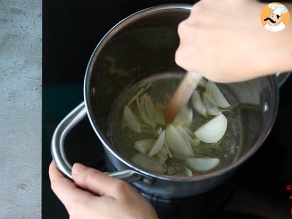 Supa crema de dovleac placintar - Preparare etapa 2