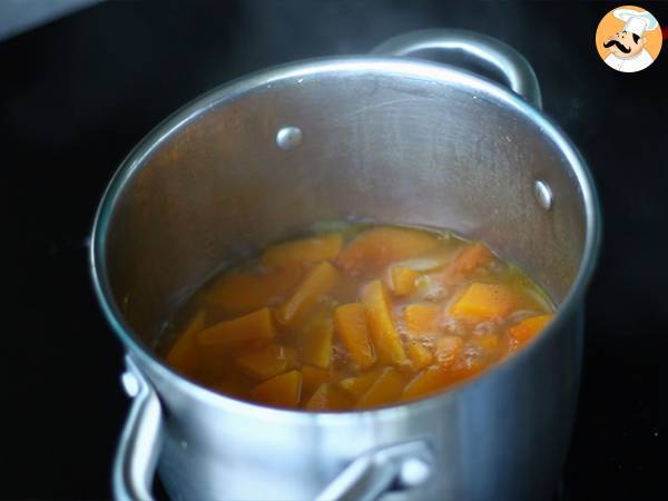 Supa crema de dovleac placintar - Preparare etapa 4