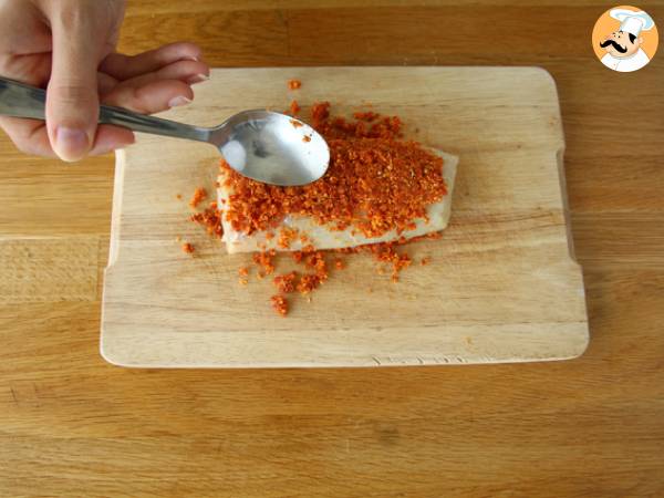Cod in crustă de chorizo - Preparare etapa 2