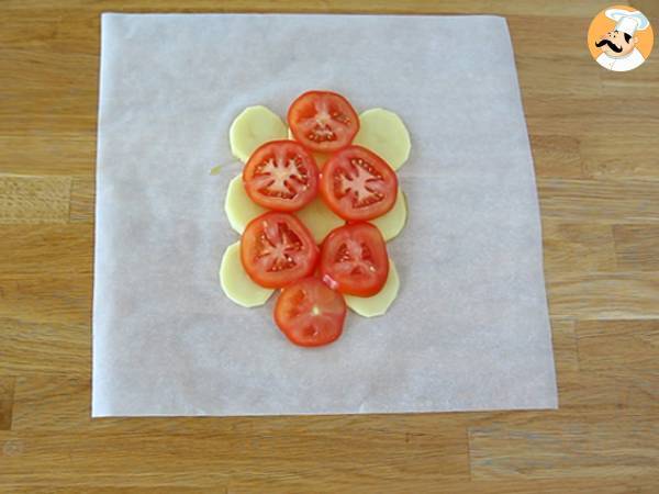 Merluciu en papillote - Preparare etapa 2