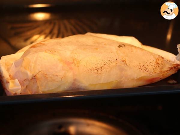 Merluciu en papillote - Preparare etapa 5