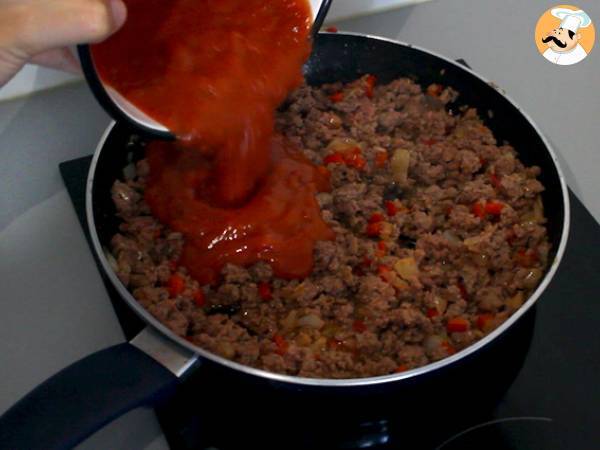 Hamburger in stil Sloppy Joe - Preparare etapa 3