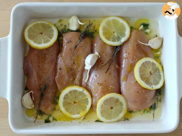 Pui cu lamaie la cuptor - Preparare etapa 4