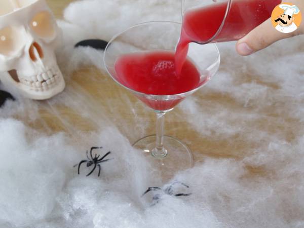 Cocktail sangeros de Halloween (fara alcool) - Preparare etapa 4