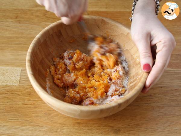 Crumble cu dovleac si alune - Preparare etapa 2