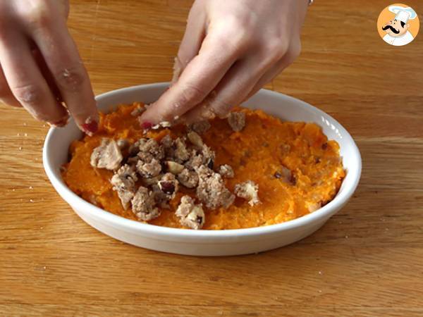 Crumble cu dovleac si alune - Preparare etapa 4