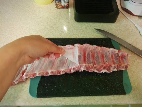 Coaste de porc BBQ la cuptor - Preparare etapa 1