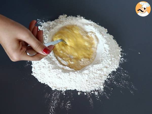 Paste Caramelle, ravioli în formă de bomboane, umplutute cu dovleac și ricotta - Preparare etapa 2