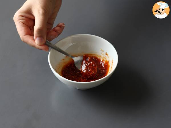 Somon în stil coreean cu sos gochujang gata în 8 minute - Preparare etapa 2