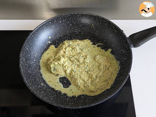 Paste cu flori de dovleac, ricotta și fistic - Preparare etapa 5