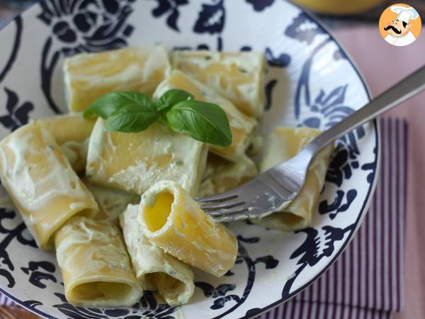 Paste cu cremă de ricotta și busuioc - Preparare etapa 7