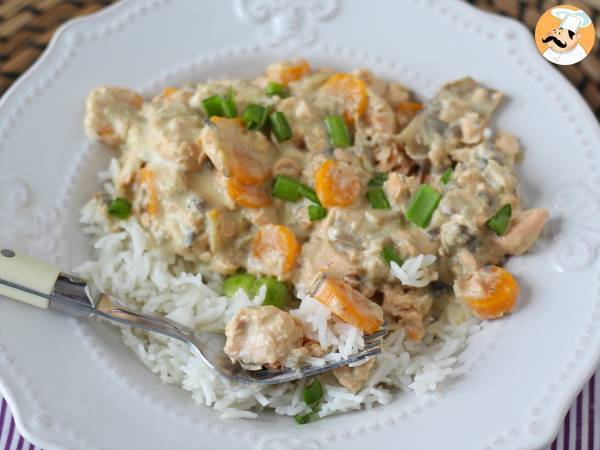 Tocăniță gustoasă de somon - Preparare etapa 9