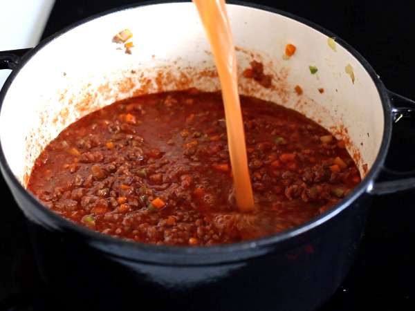 Sos bolognez de casă - ragù alla bolognese - Preparare etapa 5