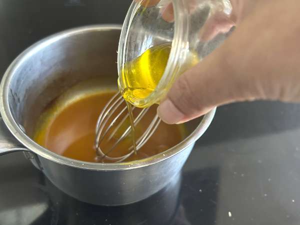 Carpaccio de scoici cu vinaigreta citrica si fistic - un antreu elegant si usor de preparat - Preparare etapa 3