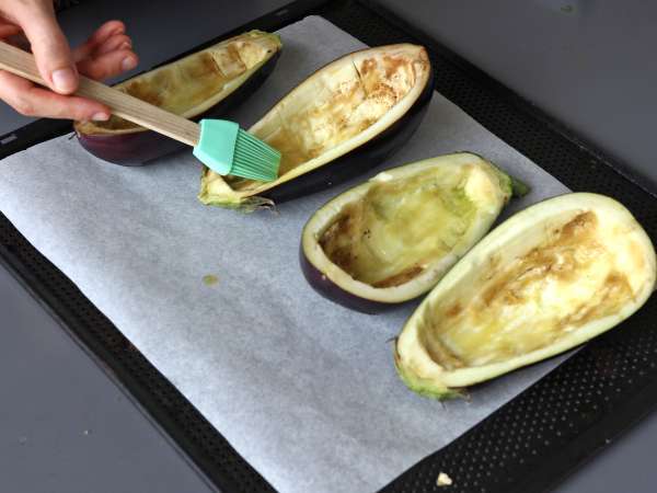 Vinete umplute cu mozzarella gratinată - Preparare etapa 2