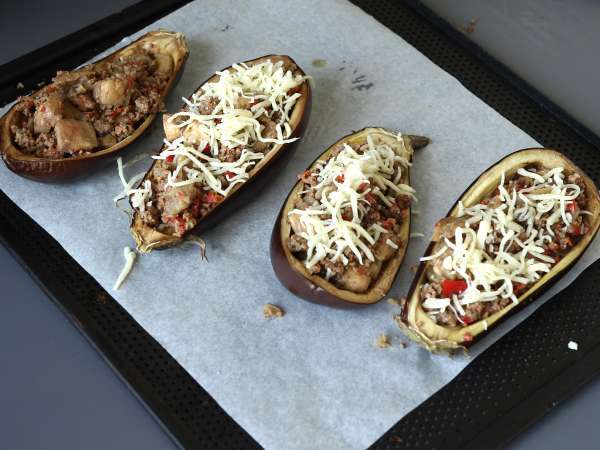 Vinete umplute cu mozzarella gratinată - Preparare etapa 7