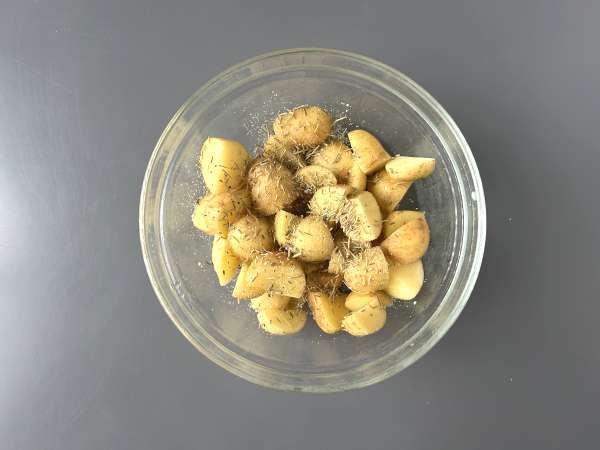 Caprice des dieux cu cartofi la airfryer - Preparare etapa 1