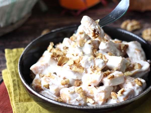 Gnocchi cremoși de dovleac cu Philadelphia și nuci crocante - Preparare etapa 8