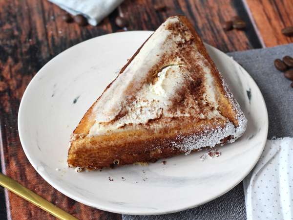 Buștean în formă de tiramisu - fără matriță - pentru iubitorii de cafea - Preparare etapa 11