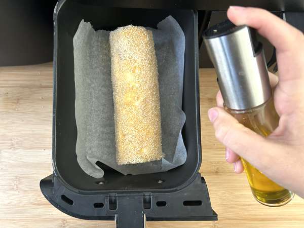 Buștean crocant din brânză de capră- la Air Fryer: confort absolut! - Preparare etapa 6