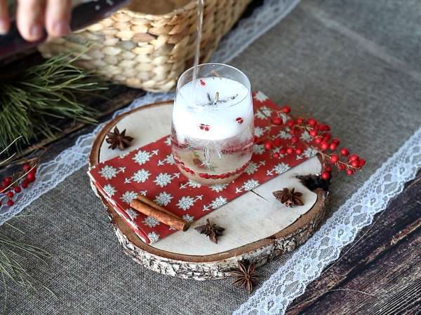 Cocktail - brad acoperit de zăpadă - Preparare etapa 5