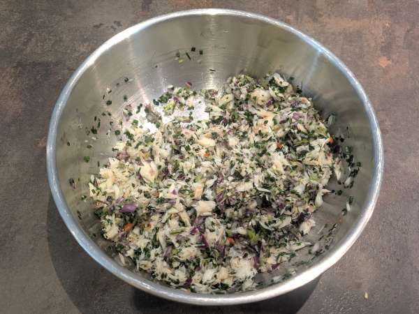 Cod indian de vest acras - Preparare etapa 3