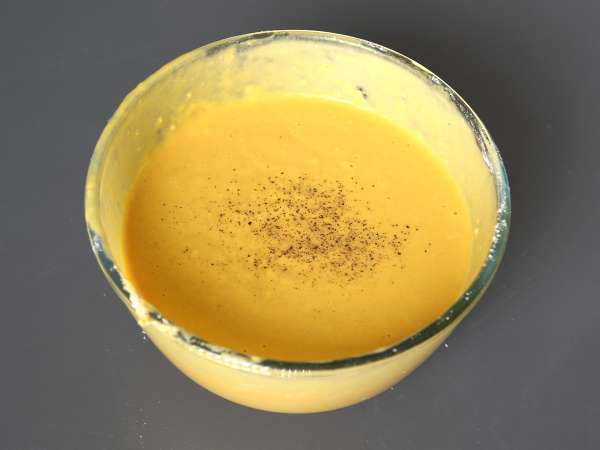 Brownie savuroasă cu sunca, feta și supă de dovleac - Preparare etapa 1