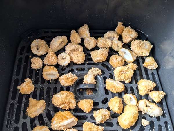 Inele de calmar în friteuza cu aer cald - Preparare etapa 7