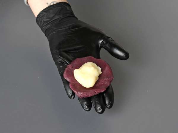 Fursecuri Mochi cu ube - Preparare etapa 8