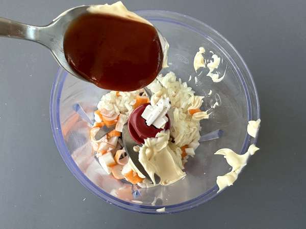 Pastă de surimi: rețeta ultra-rapidă pentru aperitiv - Preparare etapa 3