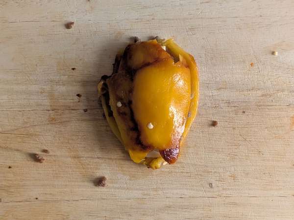 Ardei umpluți și gratinați în friteuza cu aer cald, cu cârnați și brânză scamorza - Preparare etapa 9