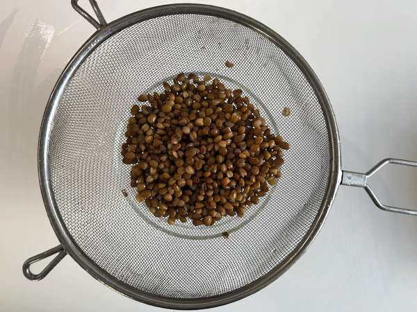 Salată de linte, feta și edamame cu legume crocante - Preparare etapa 2