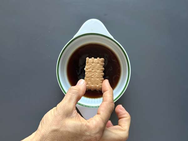 Tiramisu cu tofu mătăsos, fără mascarpone și fără ouă - Preparare etapa 3