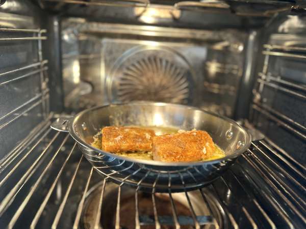 Filet de cod cu lămâie, usturoi și condimente - Preparare etapa 7