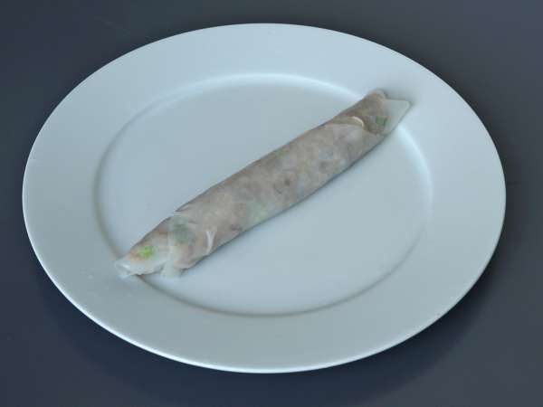 Aperitive cu creveți în stil rulouri de primăvară, preparate la friteuza cu aer cald - Preparare etapa 4