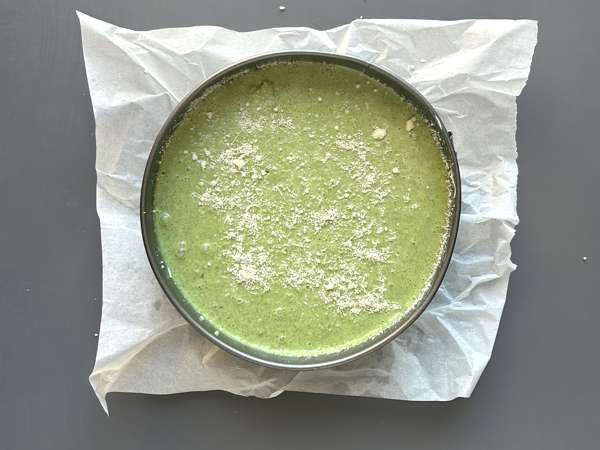 Quiche fără aluat cu spanac și gouda - Preparare etapa 5