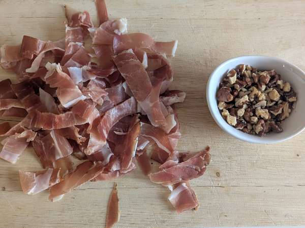 Lasagna cu dovleac, speck și nuci cremoase și crocante - Preparare etapa 6